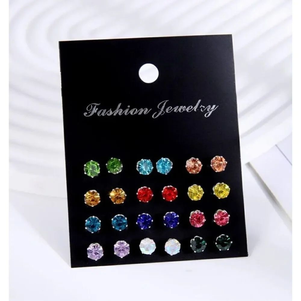 Multicolored Earring Set - Picture 2 of 4